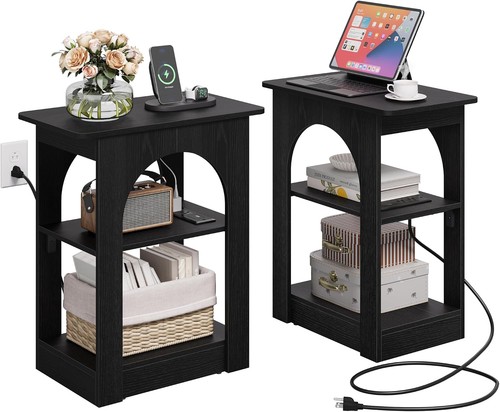 Black end tables - living, room