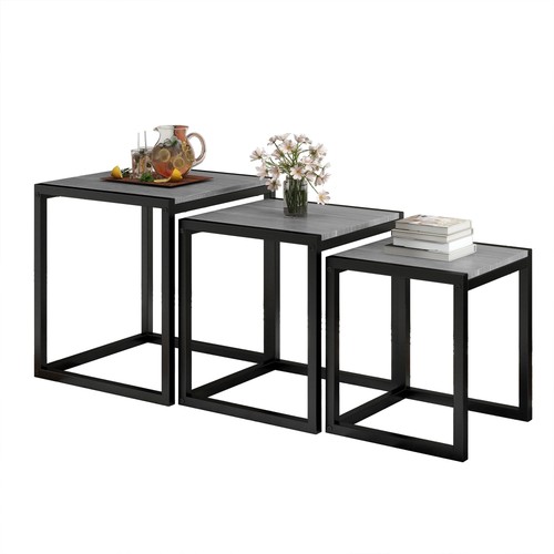 Nesting table set side - of,