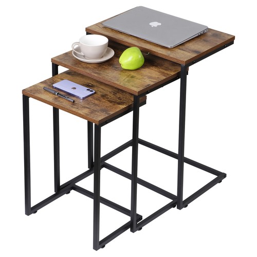 Modern shaped end tables set - modern,