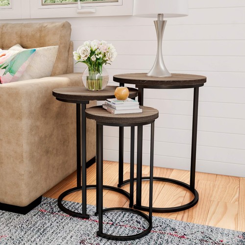 Nesting table set gray - table,