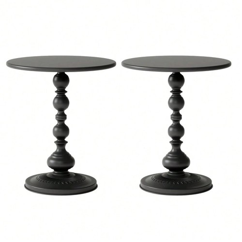 Set black round - set,